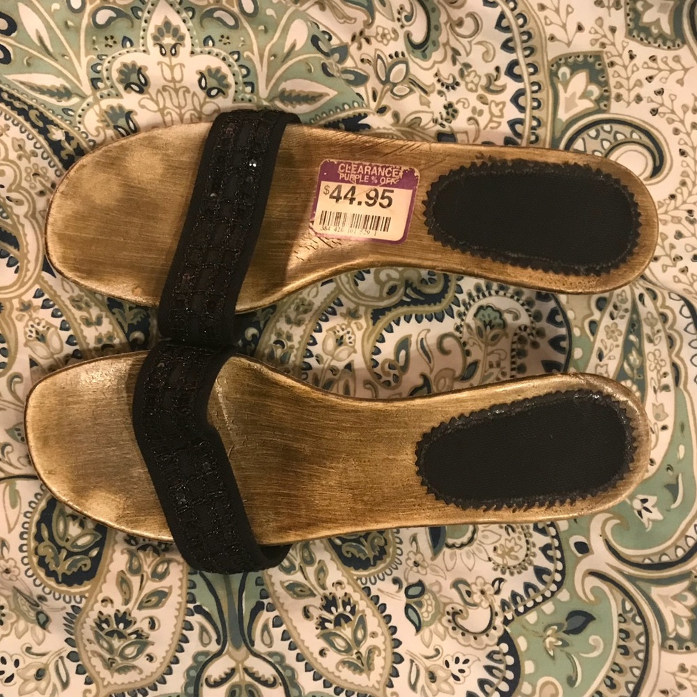 Sandals Hand made in Italy with wooden heeled